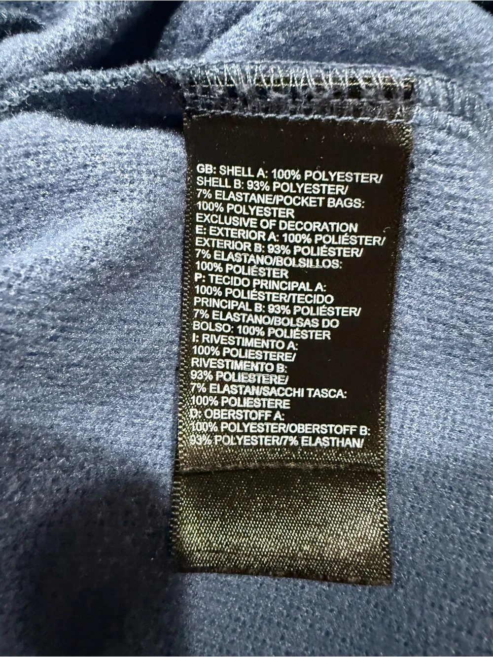 Men's Blue North Face Quarter-Zip Pullover